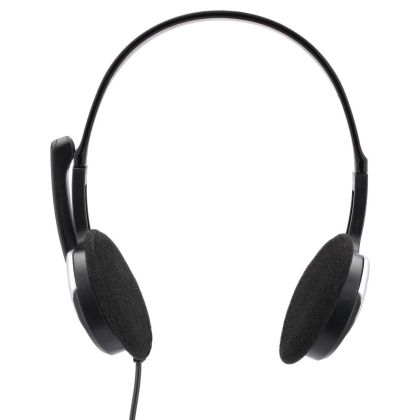 Слушалки HAMA Essential HS-P100, Микрофон, Черен