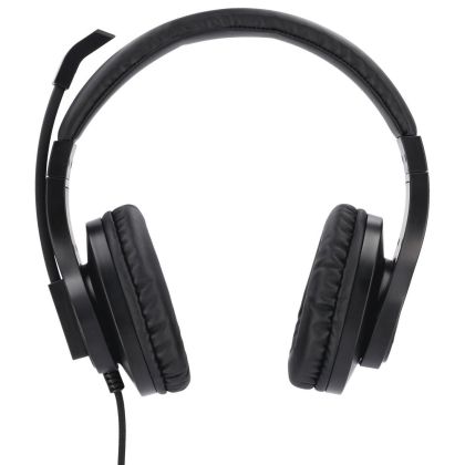 Слушалки с микрофон HAMA HS-P300, стерео, 2 x 3.5мм жак, Черен