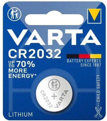 Lithium Button Battery VARTA  CR2032 3V 1 pcs in blister 