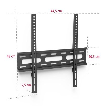 Hama FIX TV Wall Bracket, 3 Stars, 165 cm (65"), black