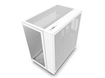 Case NZXT H9 Flow Matte White - Middle Tower