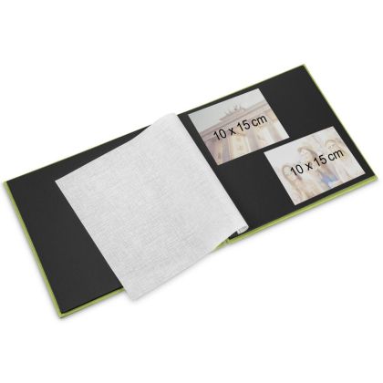 Hama "Fine Art" Spiral Album, 28 x 24 cm, 100 Black Pages, grey