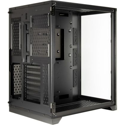 Case Rack InterTech C-702 DIORAMA, ATX, μATX, ITX, Tempered glass, Black