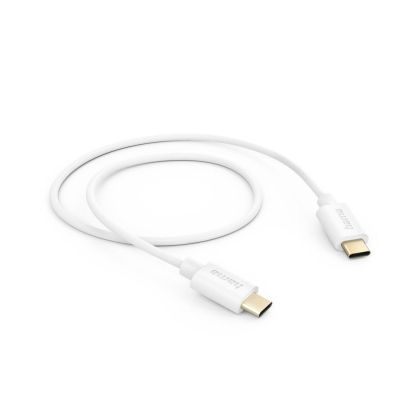 Hama Charging Cable, USB-C - USB-C, 1 m, white