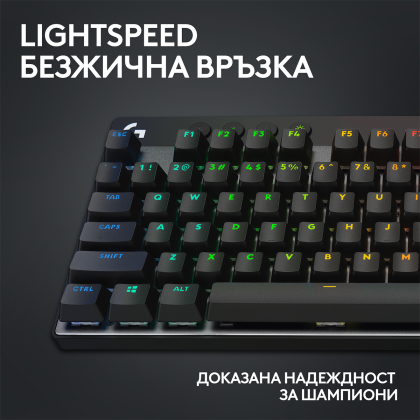 Геймърска механична клавиатура Logitech G Pro X TKL Lightspeed Tactile Switch