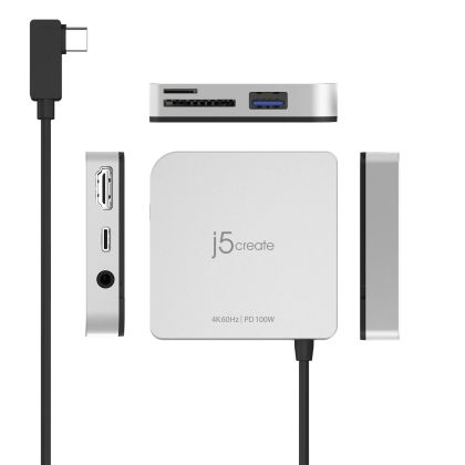 j5create USB-C to 4K 60 Hz HDMI Travel Dock for iPad Pro