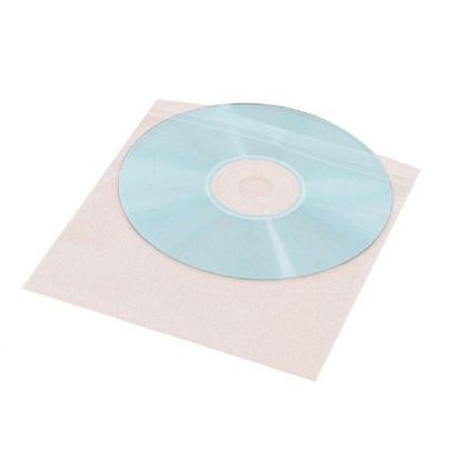 CD/DVD Protective Paper Sleeves, pack of 100 VALI, white