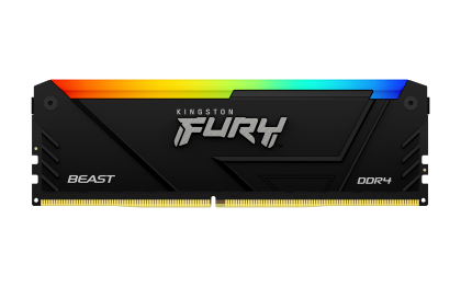 Memory Kingston FURY Beast Black RGB 16GB(2x8GB) DDR4 3200MHz CL16 KF432C16BB2AK2/16