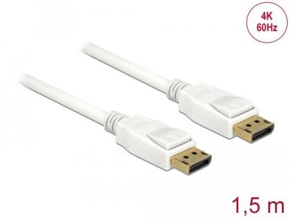 Delock Cable DisplayPort 1.2 male > DisplayPort male 4K 60 Hz 1.5 m