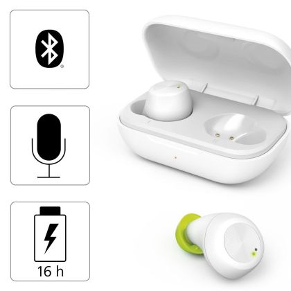Блутут слушалки Hama "Spirit Chop", Bluetooth,True Wireless, бели