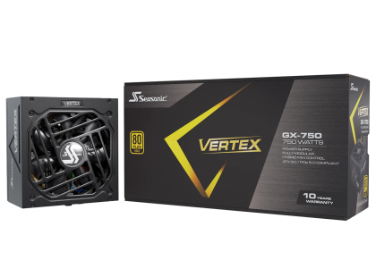 Захранващ блок SEASONIC VERTEX GX-750 750W, 80+ Gold PCIe 5.0, Fully Modular