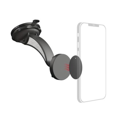 Hama "Magnet" Car Mobile Phone Holder with Suction Cup, 360-degree Rotation, Uni