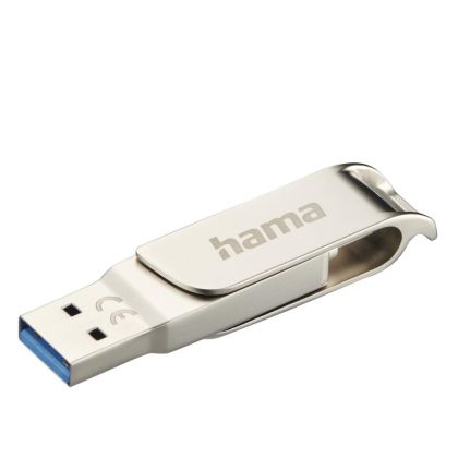 Hama "C-Rotate Pro" USB Stick, USB-C 3.1/3.0, 256GB, 100MB/s, silver