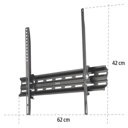 Стенна стойка за TV, FIX, черна, 600x400, 190 cm (75"), 220814