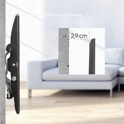 Hama TV Wall Bracket, Tilting, 122 cm (48") to 25 kg, Wall Spacing 2.9 cm