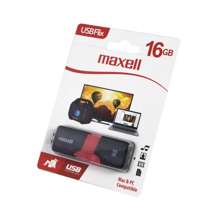 USB stick MAXELL FLIX, USB 2.0, 16GB, Black