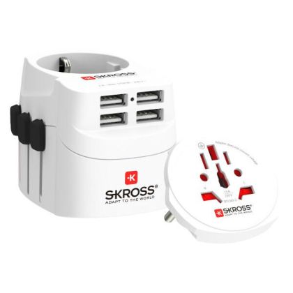 World Adapter SKROSS PRO Light 4 x USB-A, 1.302471