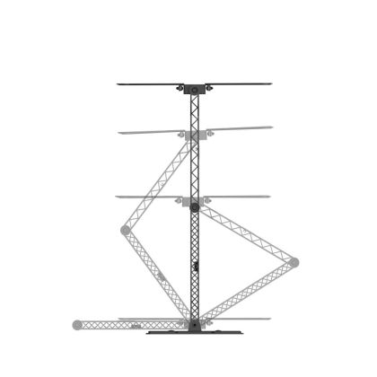 Hama FULLMOTION TV Wall Bracket, 400x400, 165 cm (65"), Extra-long Arm, Slim