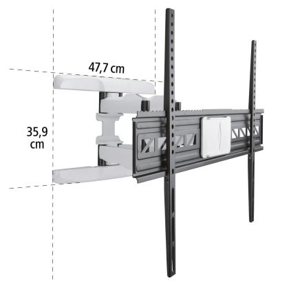 Hama TV Wall Bracket, Swivel, Tilt, Pull-out, 229 cm (90") up to 75 kg