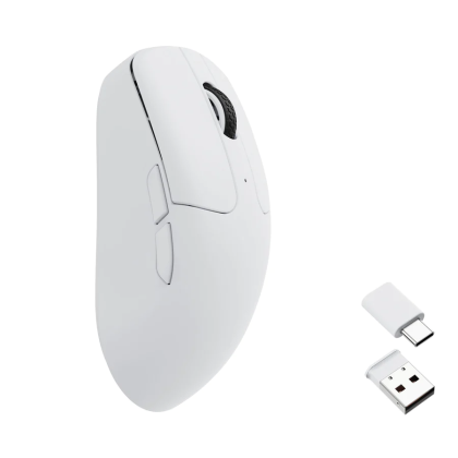Геймърска Безжична мишка Keychron M2 Mini, Matte White