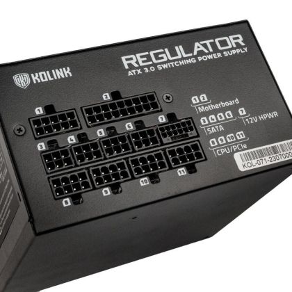 Захранващ блок Kolink Regulator 750W 80+ Gold, Fully Modular, ATX 3.0, PCIe 5.0