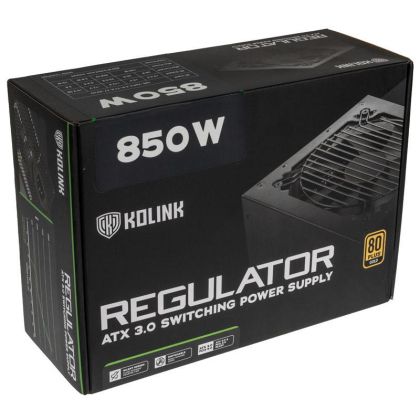 Power Supply Kolink Regulator 850W 80+ Gold, Fully Modular, ATX 3.0, PCIe 5.0