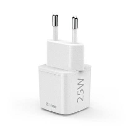 Hama "Eco" Charger, USB-C, Power Delivery (PD) / Qualcomm® 3.0, 25W, white