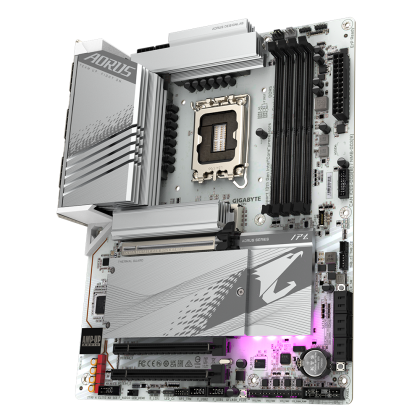 Motherboard GIGABYTE Z790 AORUS ELITE AX ICE LGA 1700, PCIe 5.0, ATX, Wi-Fi 6E, RGB Fusion, DDR5