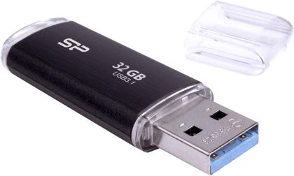 USB stick SILICON POWER Blaze B02, 32GB, USB 3.2 Gen 1, Black