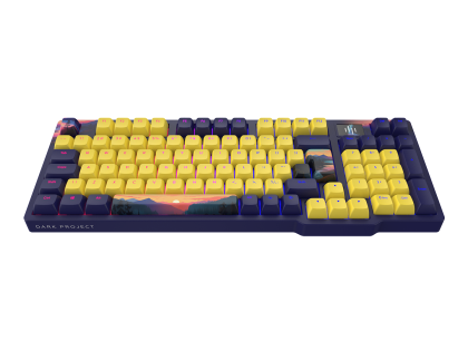 Gaming Mechanical Keyboard Dark Project 98A Sunset RGB TKL - G3MS Sapphire Switches, PBT