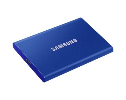 External SSD Samsung T7 Indigo Blue SSD 2000GB USB-C, Blue