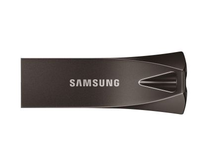 Samsung USB Flash Drive BAR Plus, 64GB, USB-A, Titanium Gray