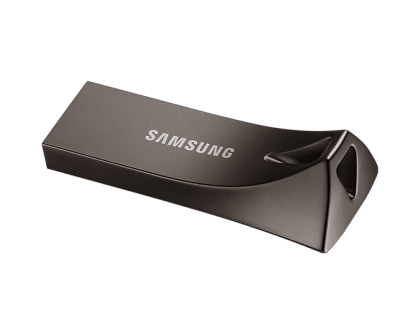 Samsung USB Flash Drive BAR Plus, 128GB, USB-A, Titanium Gray