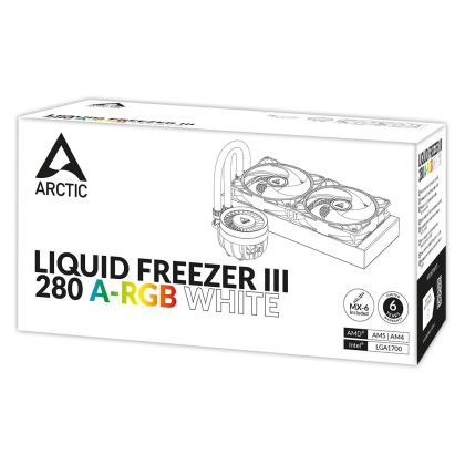 Охладител за процесор Arctic Liquid Freezer III 280 White A-RGB, ACFRE00151A