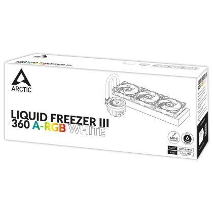 CPU Cooler Arctic Liquid Freezer III 360 White A-RGB, ACFRE00152A