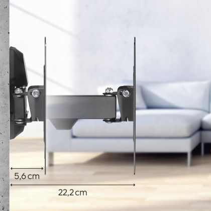 Hama TV Wall Bracket, Swivel, Tilt, 122 cm (48") up to 20 kg