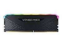 CORSAIR VENGEANCE RGB RS 16GB DDR4 3200MHz DIMM Unbuffered 16-20-20-38 Black PCB 1.35V XMP 2.0