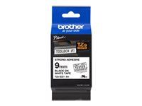 BROTHER TZES221 Tape 9mm BLACK ON WHITE ADHESIVE TAPE