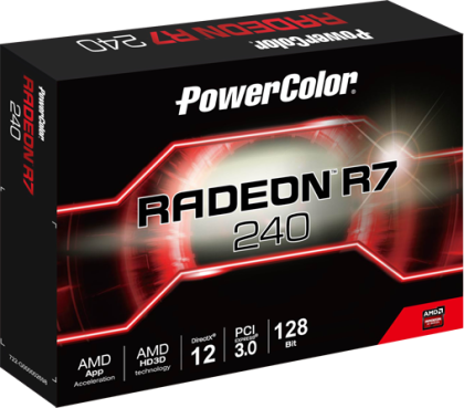 Graphic Card PowerColor AMD Radeon R7 240 4GB 128BIT GDDR5