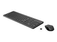 Комплект клавиатура с мишка Hewlett Packard  безжичен, HP 330 Wireless, 2.4 GHz, QWERTY, 1600 dpi, Черен