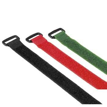 Hama Hook and Loop Cable Ties with Buckle, 250 mm, coloured