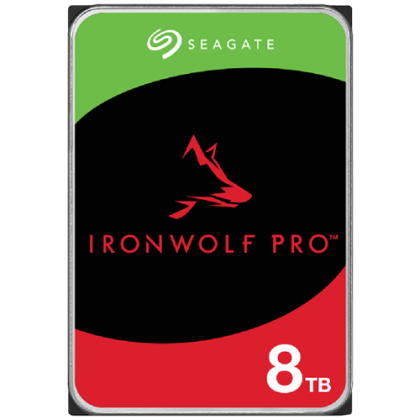 SEAGATE Ironwolf PRO Enterprise NAS HDD 8TB 7200rpm 6Gb/s SATA 256MB cache 8.9cm 3.5inch 24x7 for NAS RAID Rackmount Systeme BLK