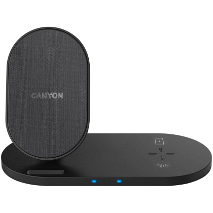 CANYON wireless charger WS-202 10W 2in1 Black