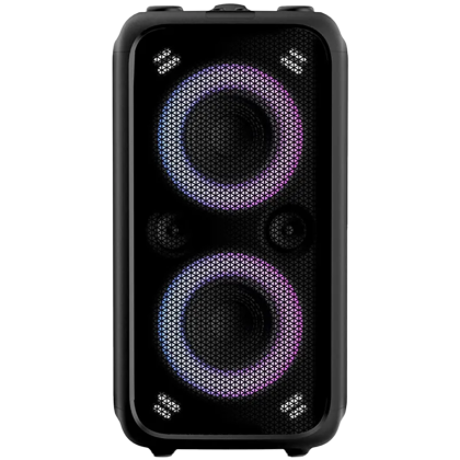F&D PA200 Portable Wireless Party Speaker, 80W RMS (40W+40W), Subwoofer 2x5.25"+2x2"Tweeter, BT 5.0/USB/AUX, RGB, LED display, Remote control, Microphone, battery 8000mAh