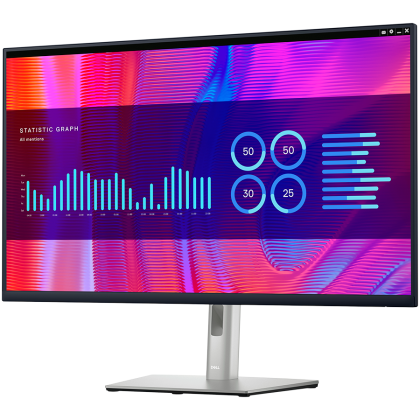 Dell Monitor LED Professional P3223DE, 31.5", QHD 2560x1440, 16:9 60Hz, IPS AG, ComfortView Plus, Flicker Free, 350 cd/m2, 1000:1, 178/178, 8ms/5ms, HDMI, DP, DP output, USB-C Daisy Chain, 4x USB 3.2, LAN, Height, Pivot, Swivel, Tilt adjustable, 3Y