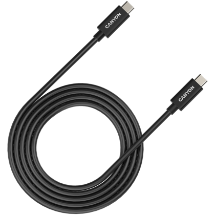 CANYON cable UC-42 USB-C to USB-C 240W 20Gbps 4k 2m Black