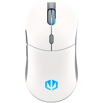 Endorfy GEM Plus Wireless Onyx White Gaming Mouse, PIXART PAW3395 Optical Gaming Sensor, 26000DPI, 74G Lightweight design, KAILH GM 8.0 Switches, 1.6M Paracord Cable, PTFE Skates, ARGB lights, 2 Year Warranty