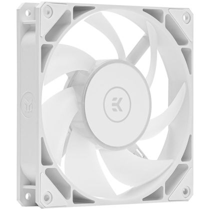 EK-Loop Fan FPT 140 D-RGB - White (600-2200rpm), 140mm ARGB fan, 4-pin PWM, 44.56dBA (max. RPM)