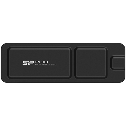Silicon Power PX10 512GB Portable SSD USB 3.2 Gen2, R/W: up to 1050MB/s; 1050MB/s, Black, EAN: 4713436156338