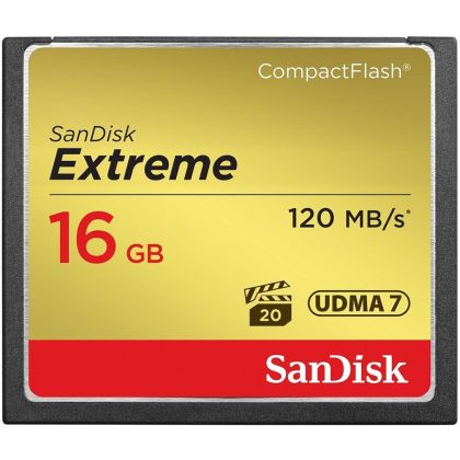 SanDisk Extreme CF 120MB/s, 85MB/s write, UDMA7, 64GB, EAN: 619659123710